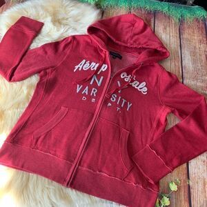 AEROPOSTALE RED HOODIES SIZE LARGE